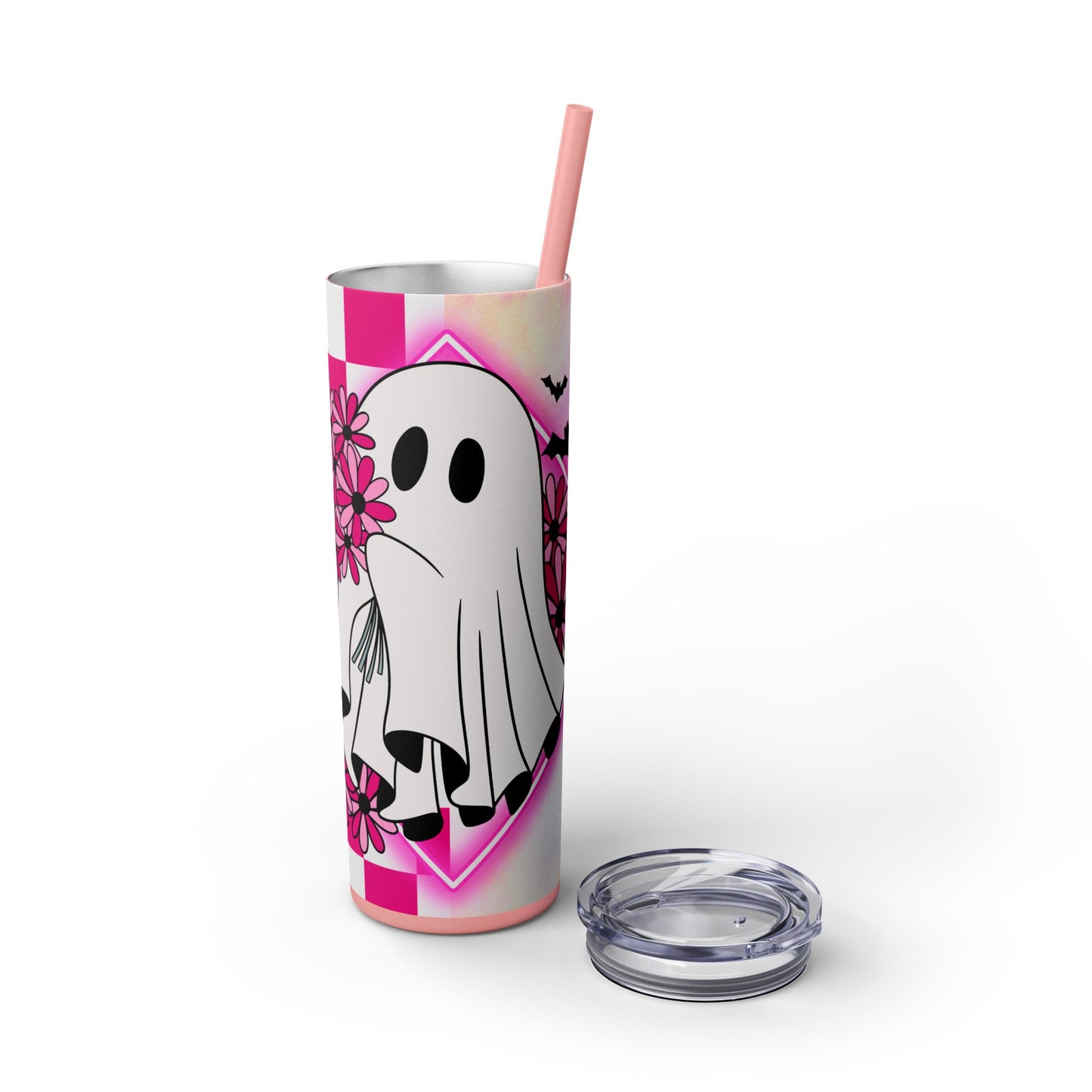 Halloween | Tumbler Skinny Ghost Tumbler with Straw, 20oz