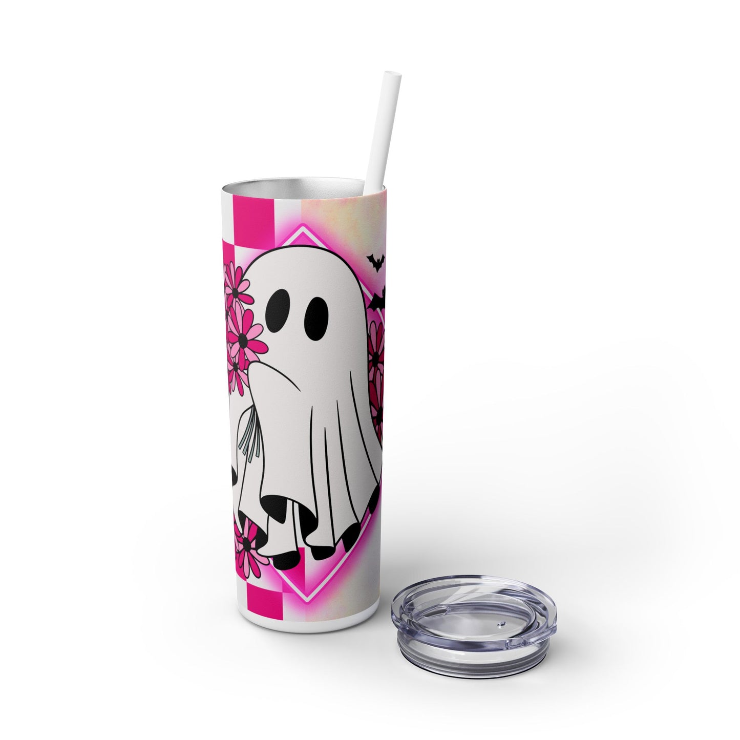 Halloween | Tumbler Skinny Ghost Tumbler with Straw, 20oz