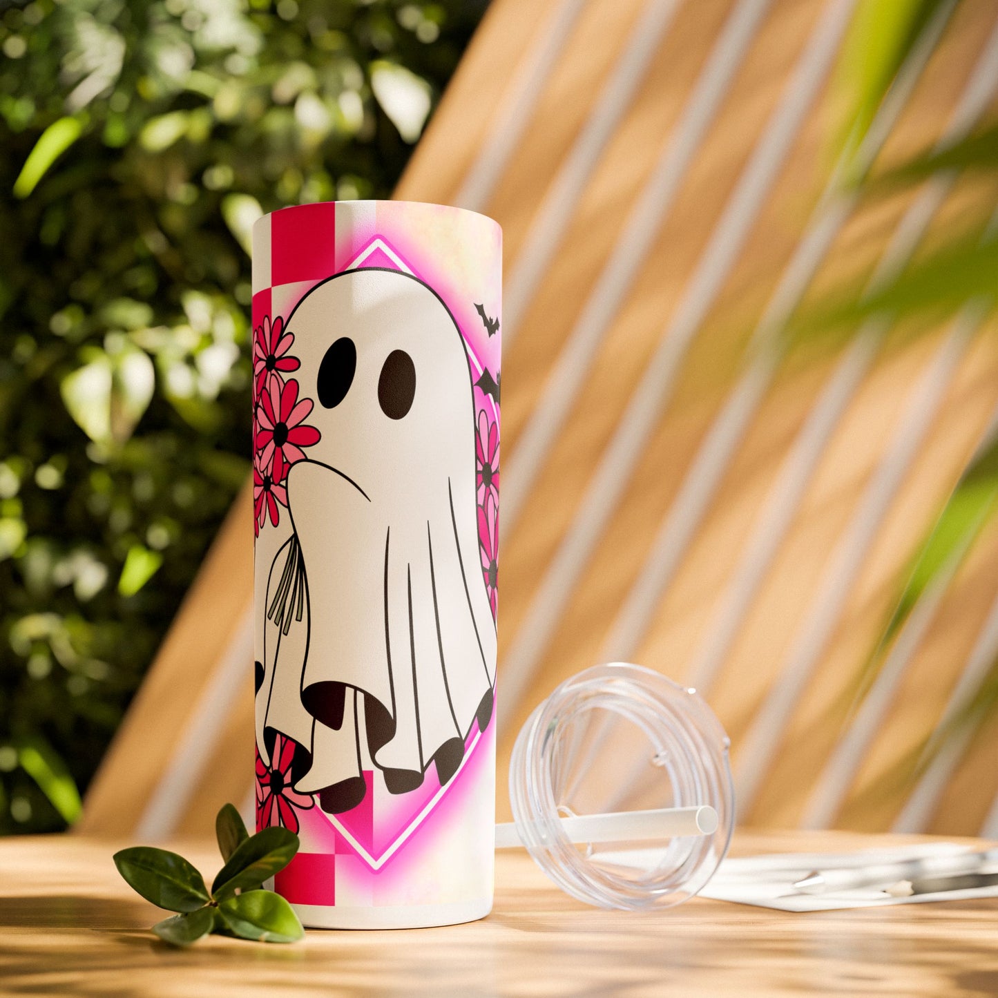 Halloween | Tumbler Skinny Ghost Tumbler with Straw, 20oz