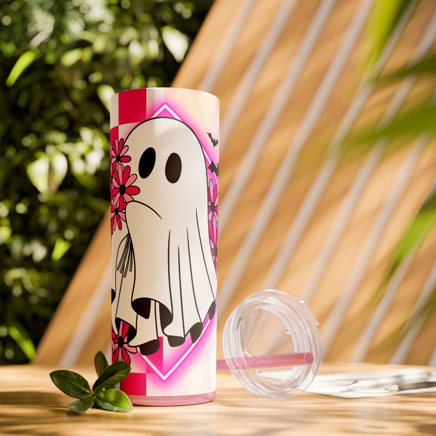 Halloween | Tumbler Skinny Ghost Tumbler with Straw, 20oz